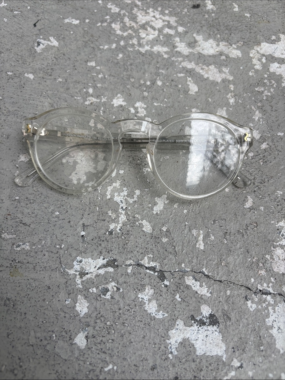 Porta Romana clear frame glasses